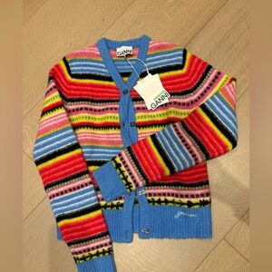 GANNI Multicolor Striped women’s Sweater